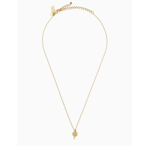 $68 Kate Spade California Dreaming Pave Mini Palm Tree Pendant Necklace - Picture 8 of 10